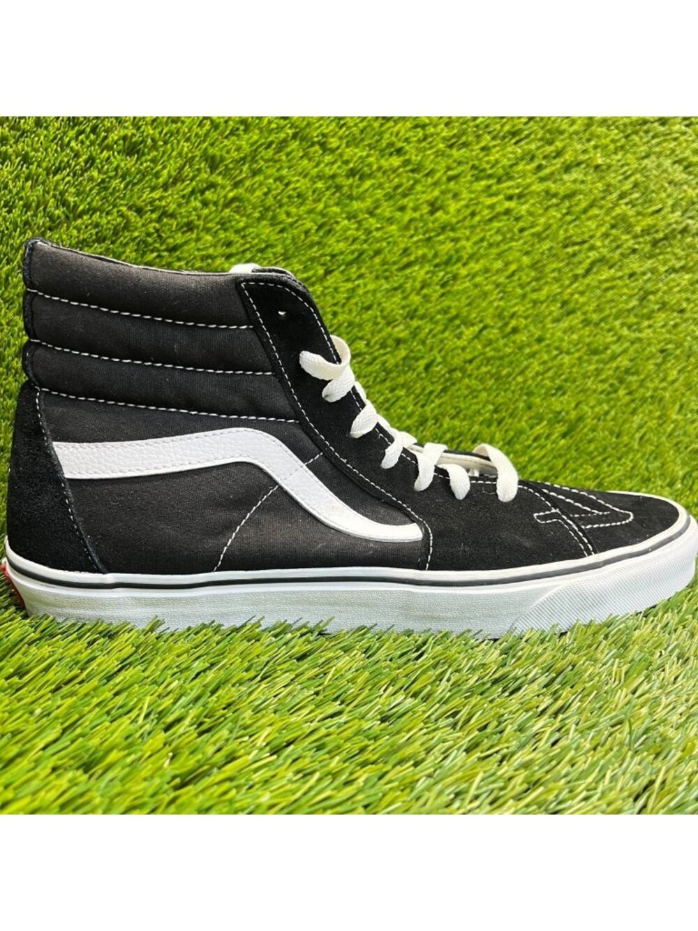 Vans Sk8-Hi Classic Mens Size 12 Black White Gum Athletic Skate Shoes Sneakers